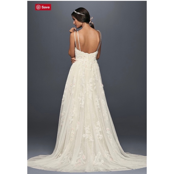 Scalloped A-Line Wedding Dress (Melissa Sweet) - Picture 8 of 8